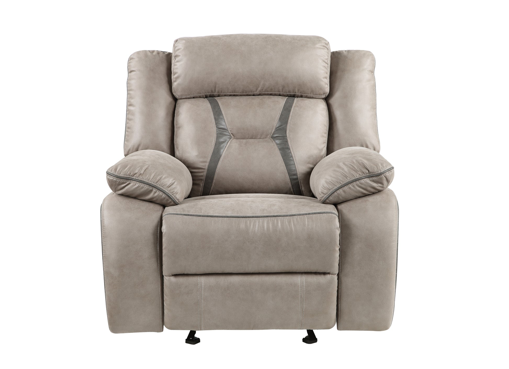 Tyson 3 Piece Living Room Set Dark Gray Dark Gray Faux Leather