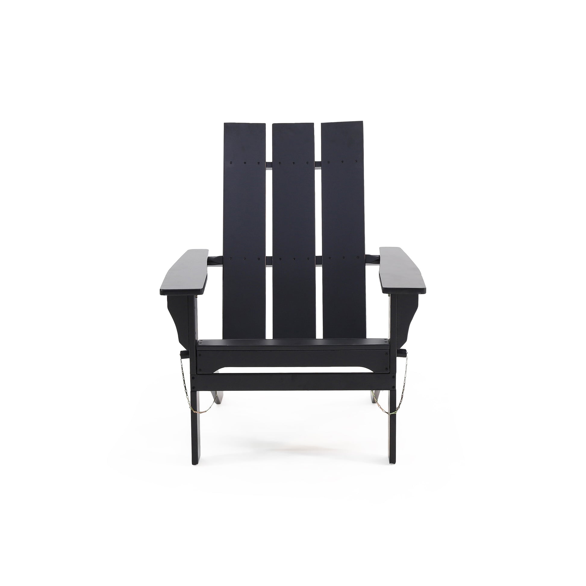 Zuma Foldable Adirondack Chair Black Wood