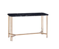 Daxton Faux Marble Top Sofa Table Black Black Wood