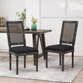 Dining Chair Black Fabric