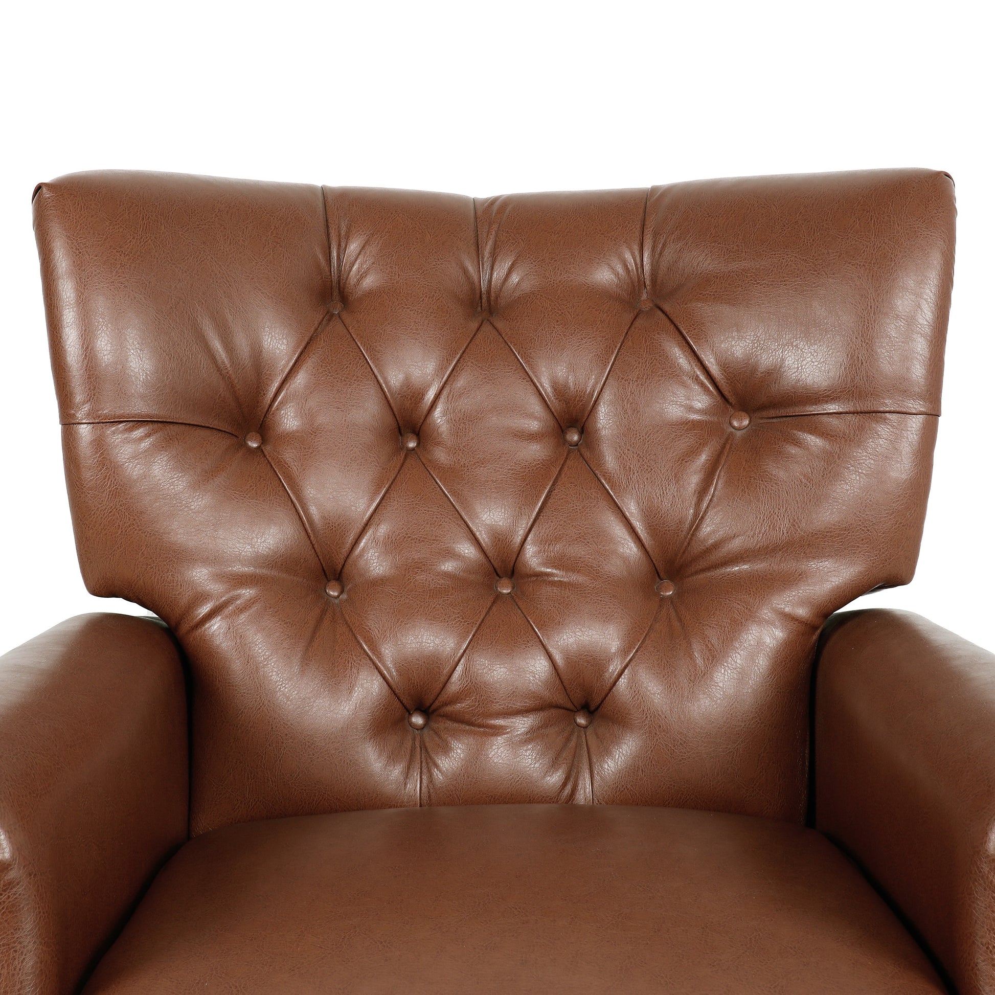 Recliner Chair Light Brown Pu