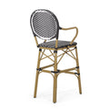 Barstool Black Wicker