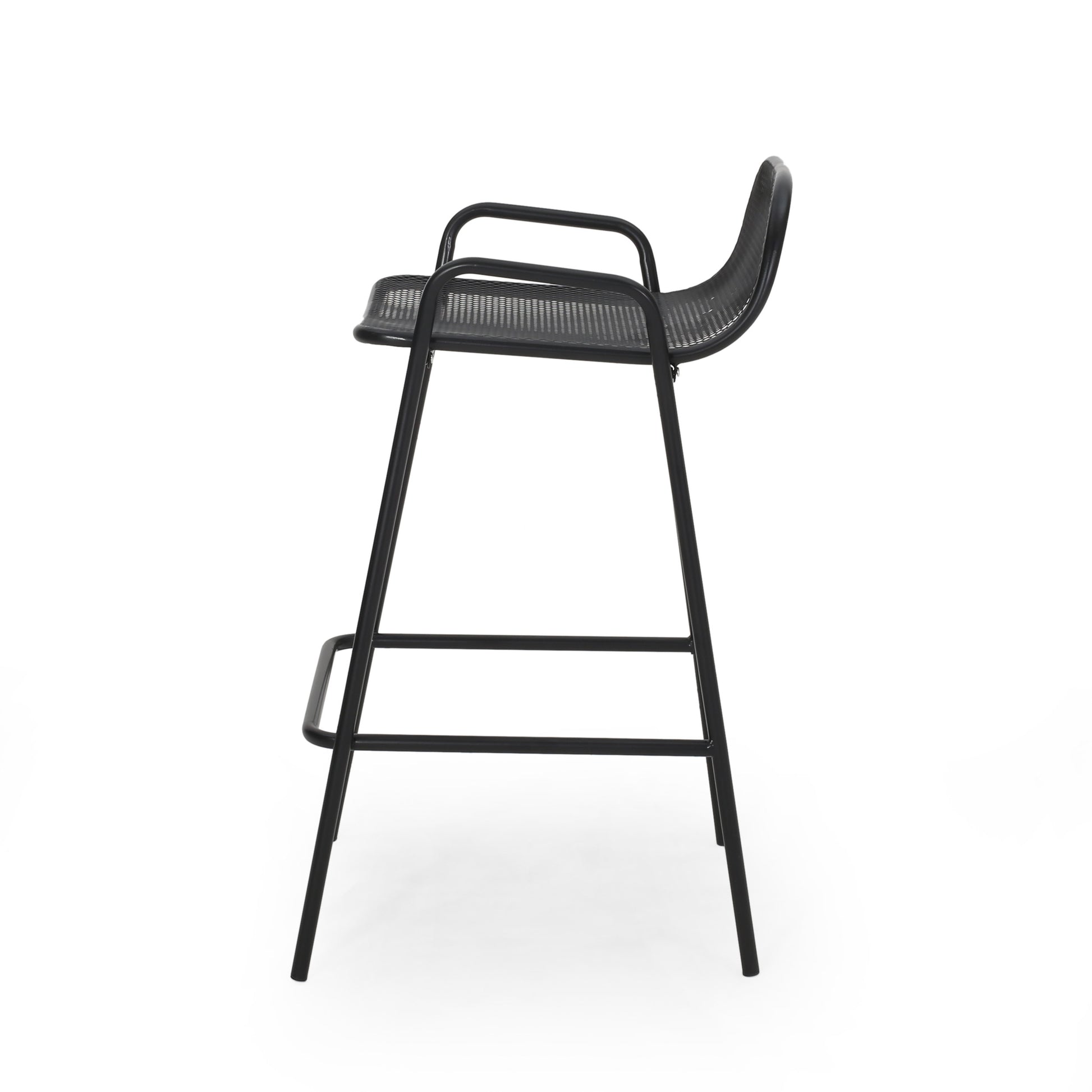 Baltimore Barstool Matte Black Iron