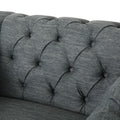 Club Chair Charcoal Fabric