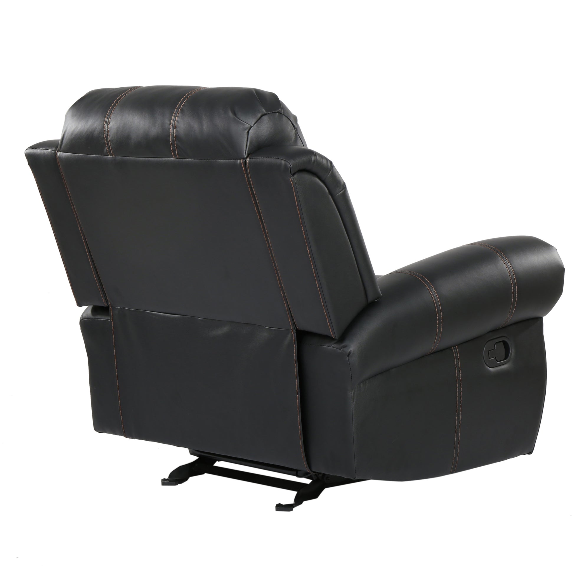 Gliding Recliner Black Pu