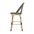 Barstool Black Wicker