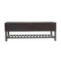 Regent Storage Bench With Metal Rack Brown Multi Rattan