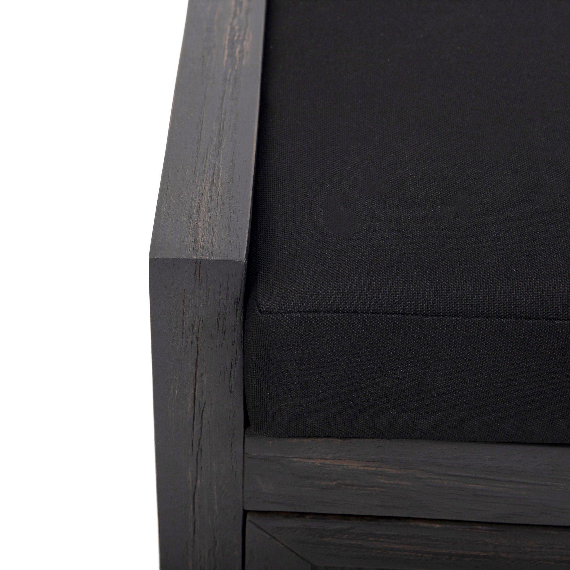 Bench Dark Grey Acacia Wood