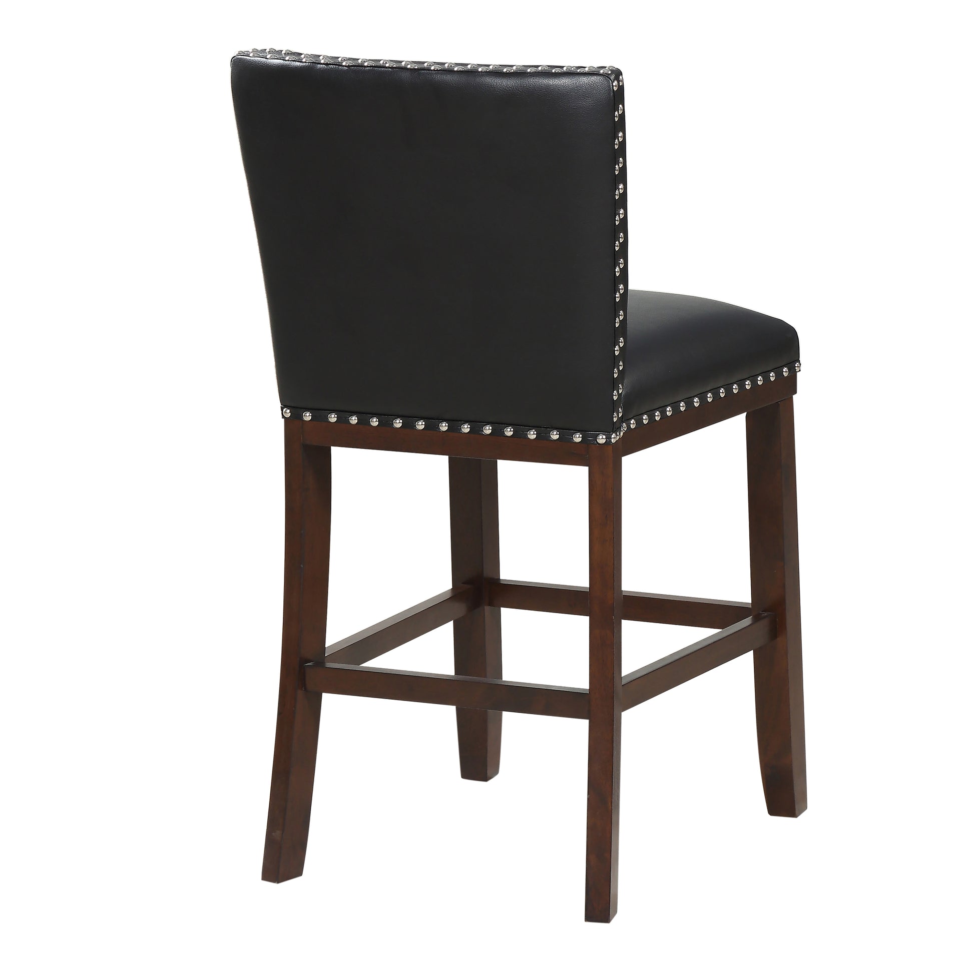 Tiffany Counter Chair Set Of 2 Black Black Wood