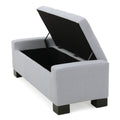 Guernsey Ottoman Light Grey Fabric