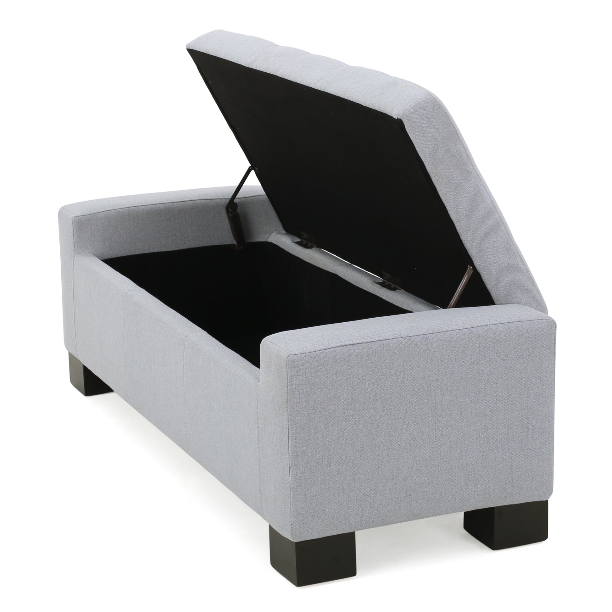 Guernsey Ottoman Light Grey Fabric