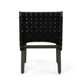 Charlotte Lounge Chair Black Metal & Wood