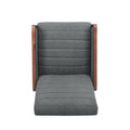 Recliner Chair Grey Fabric