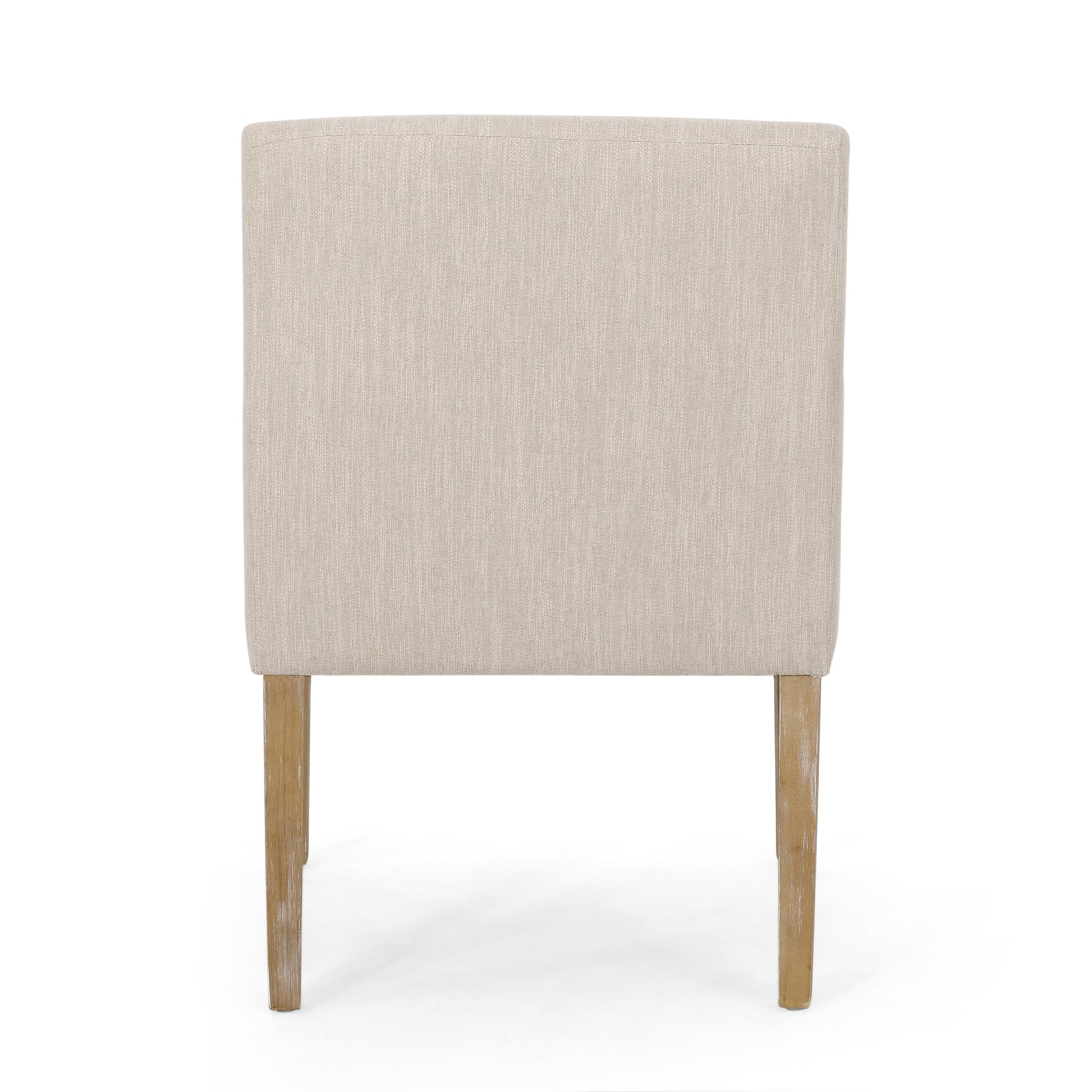 Arm Chair Beige Brown Fabric