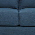 3 Seater Sofa Navy Blue Fabric