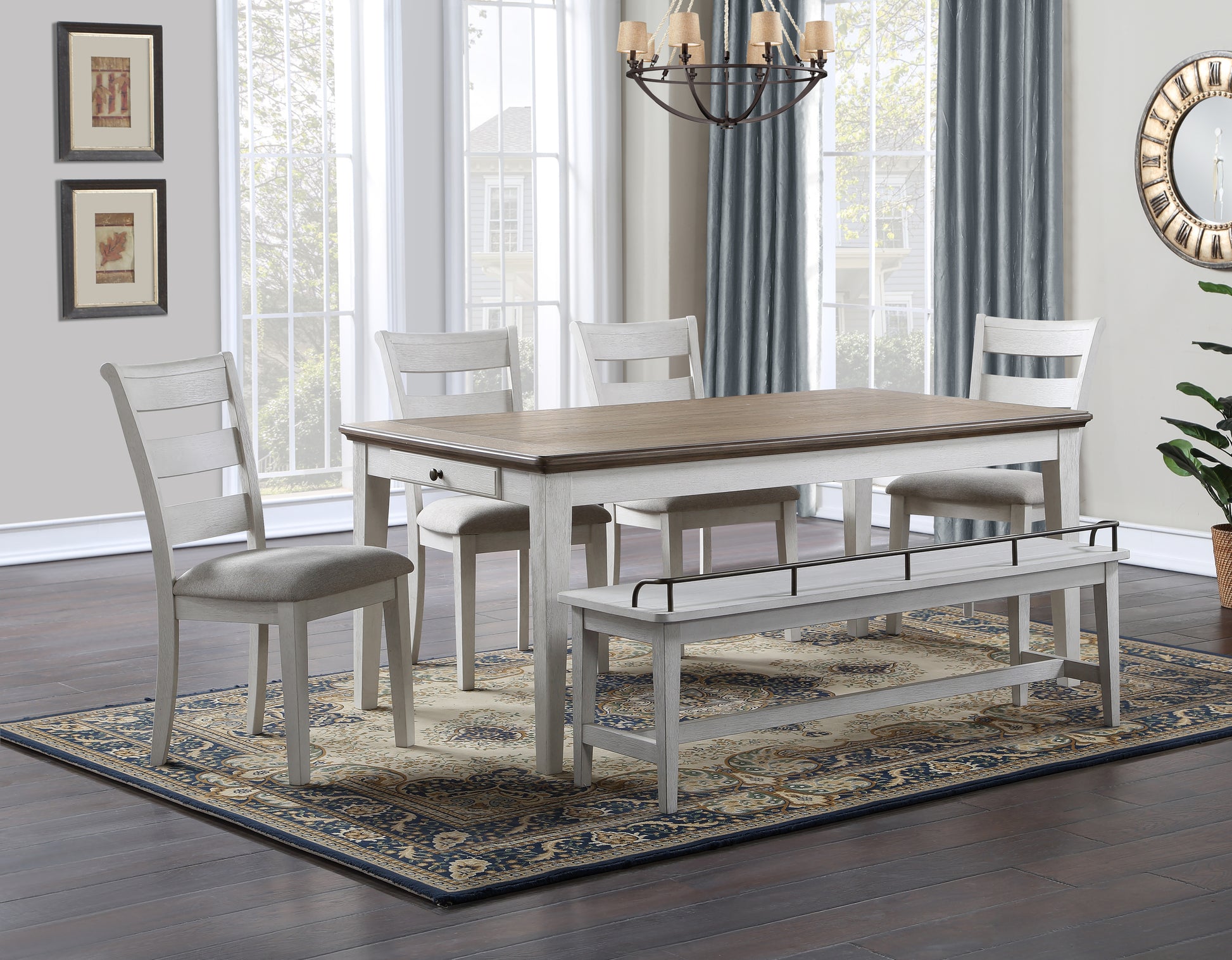 Pendleton Side Chair Set Of 2 White White Wood
