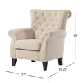 Springfield Tufted Chair Light Beige Fabric