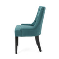 Cheney Dining Chair Kd Set Of 2 Teal Fabric