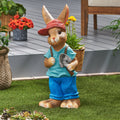 Mgo Rabbit Planter Blue Brown Magnesium Oxide