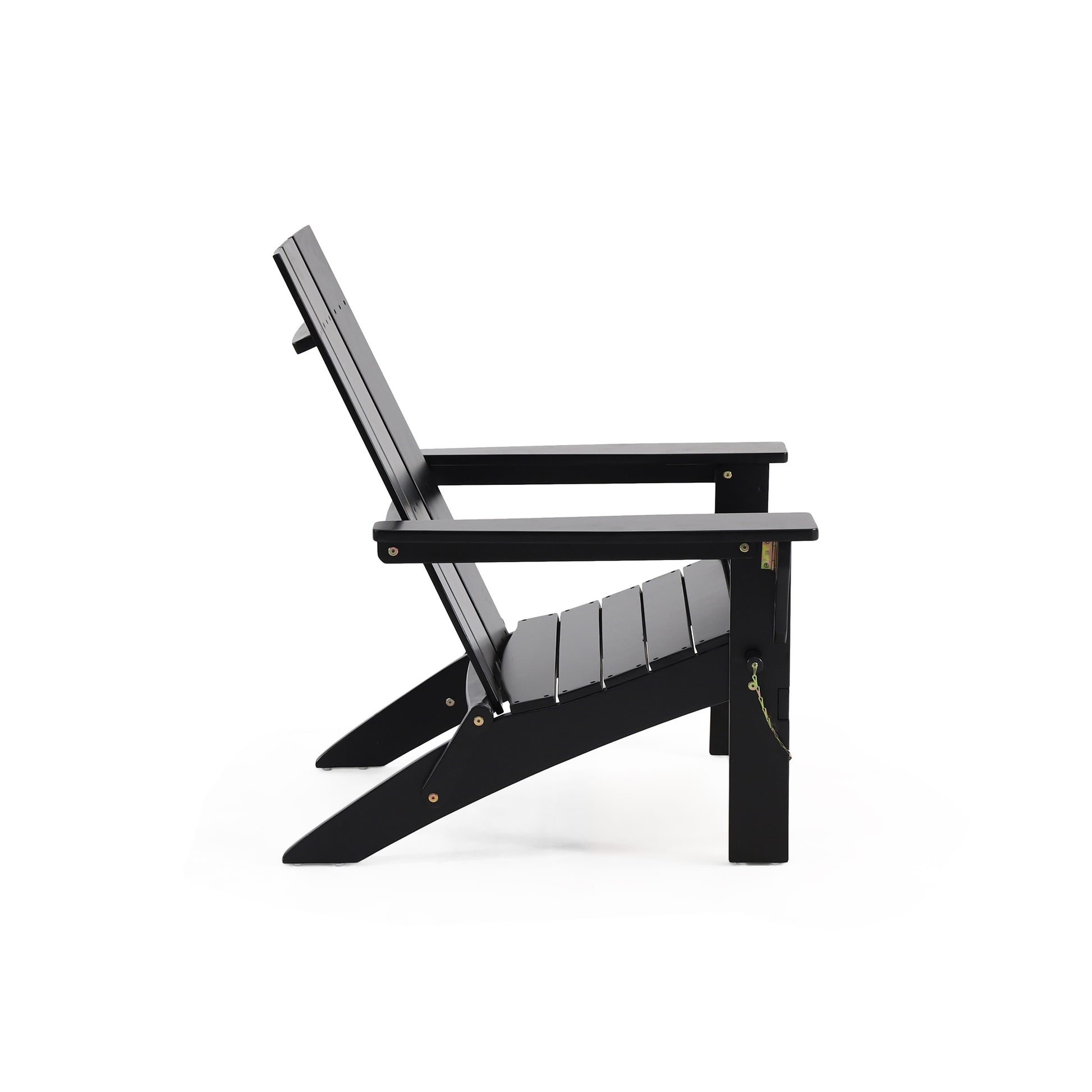 Zuma Foldable Adirondack Chair Black Wood