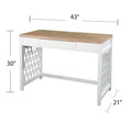 Wayliff Writing Desk Natural Mdf