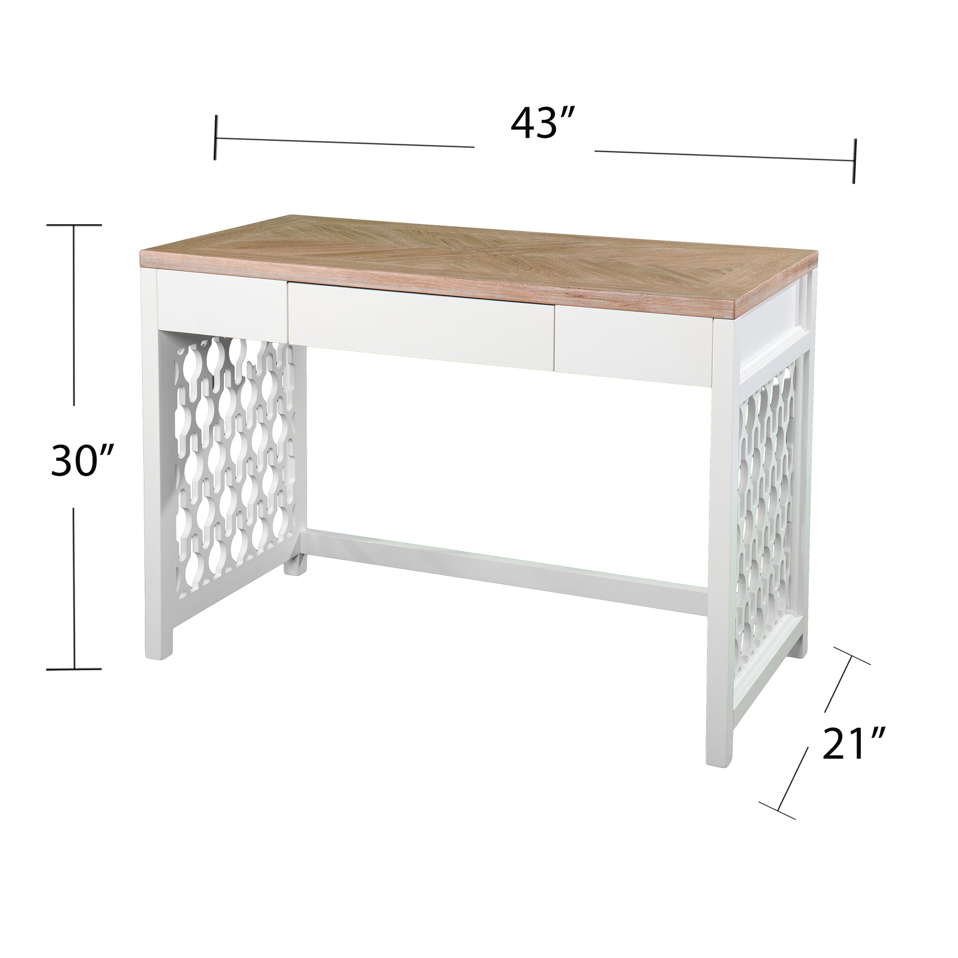 Wayliff Writing Desk Natural Mdf