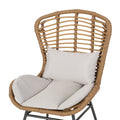 La Habra Chair Beige Brown Iron Plastic