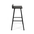 Jut Barstool Grey Black Acacia Wood