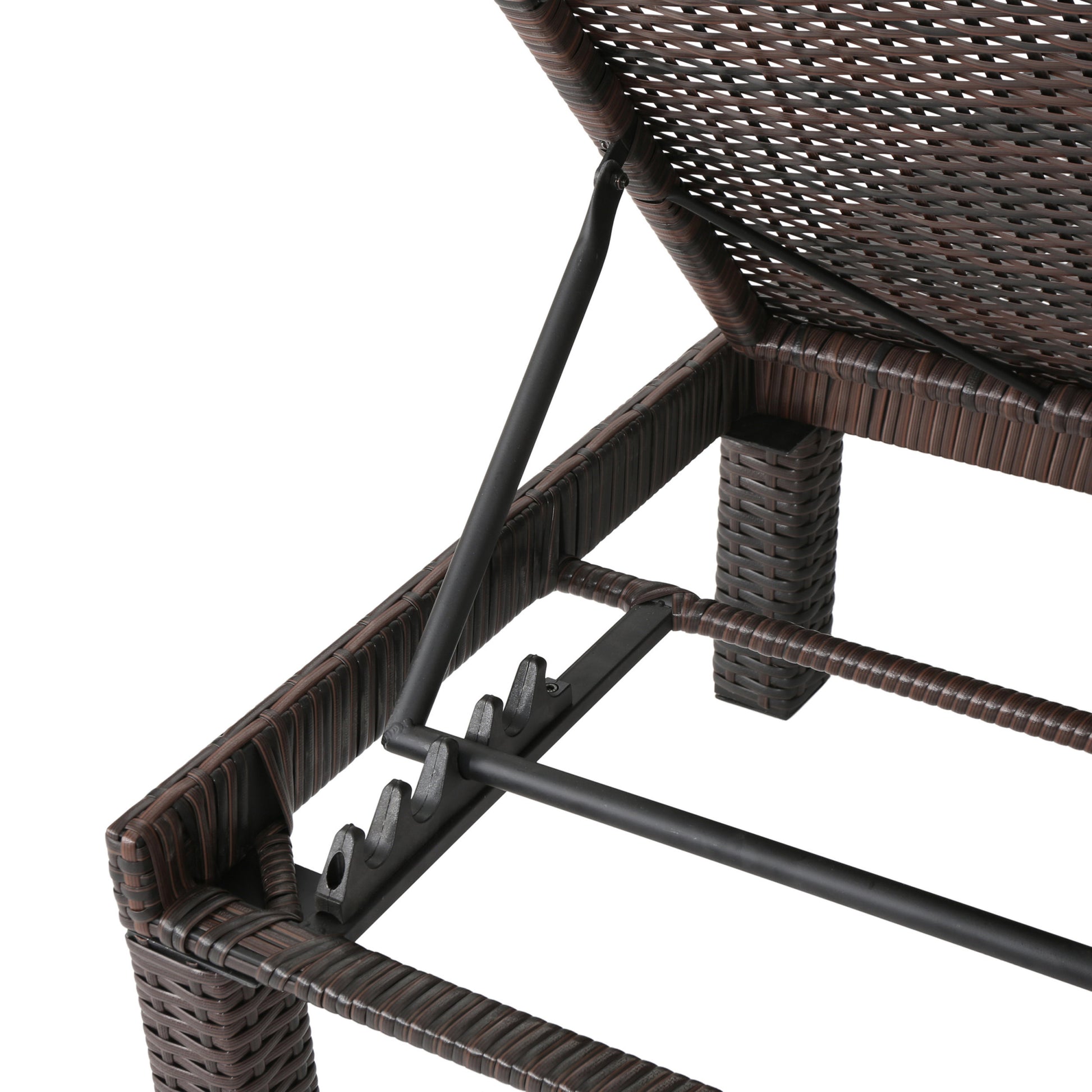 Jamaica Chaise Lounge Without Cushion Brown Rattan