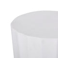 End Table Antique White Magnesium Oxide