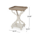 Accent Table Natural White Mdf