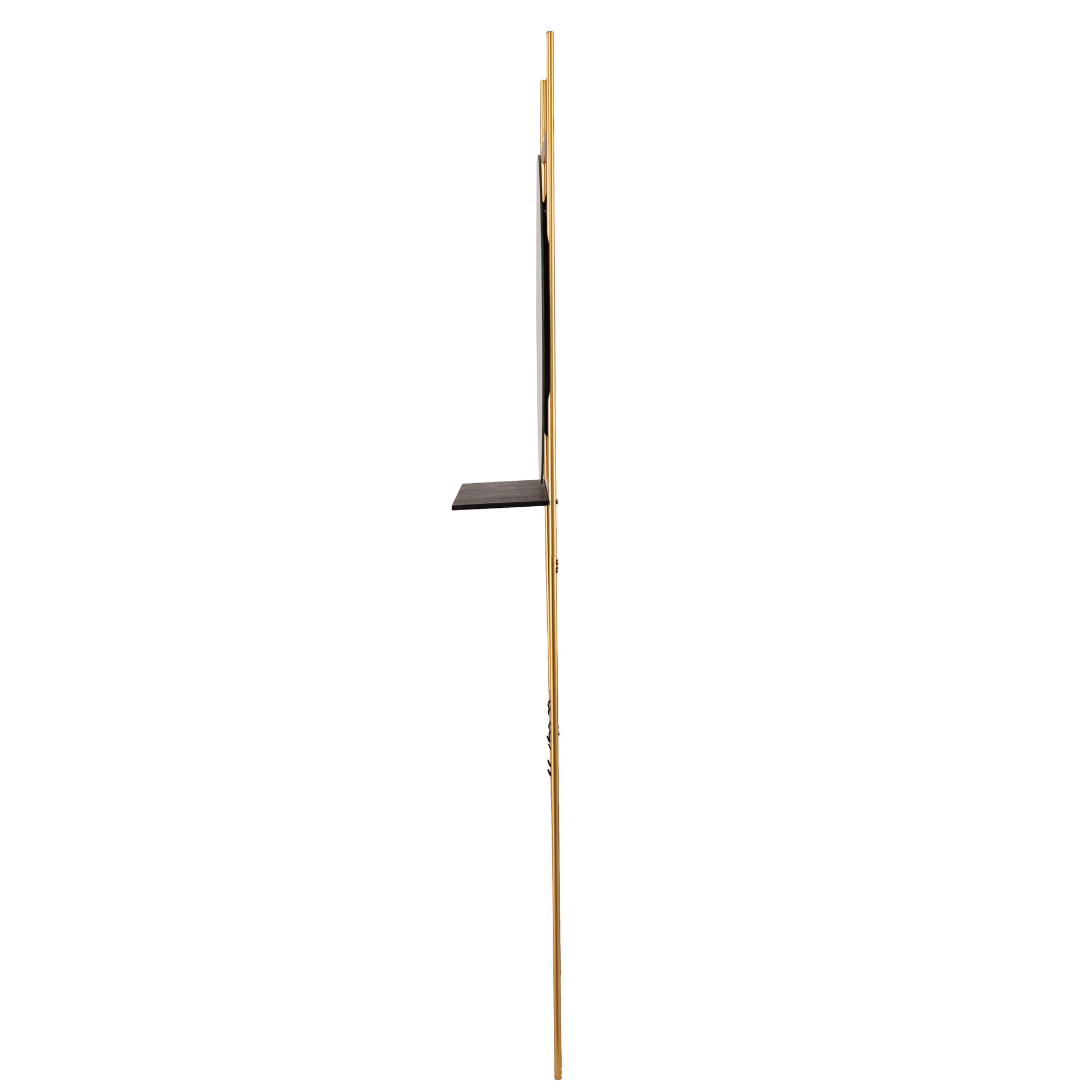 Medhurst Hall And Entry Organizer Gold Iron