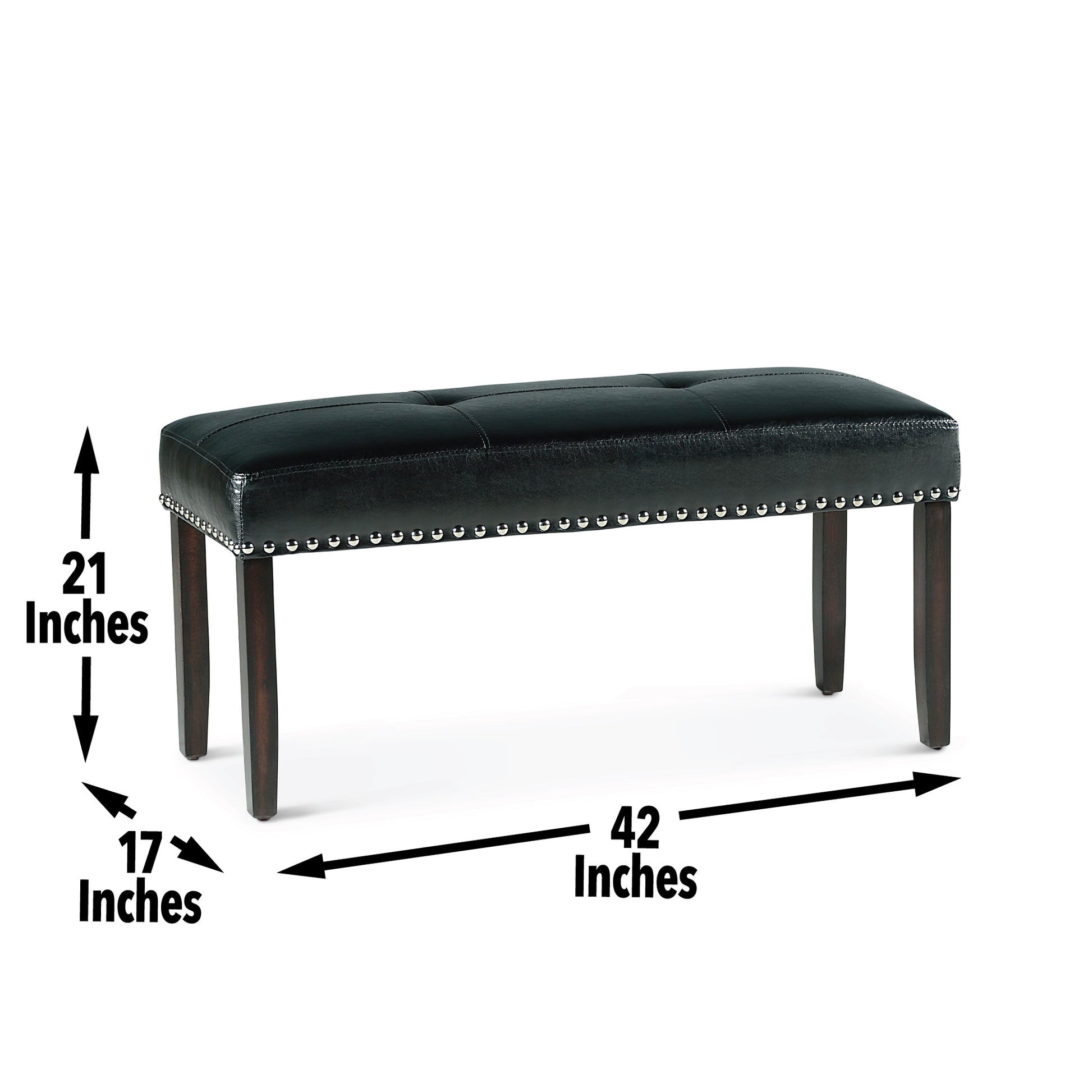 Westby Dining Bench Black Black Wood