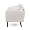 3 Seater Sofa Beige Fabric 3 Seat