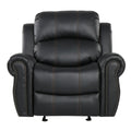 Gliding Recliner Black Pu