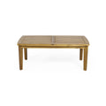 Outdoor Acacia Wood Rectangular Coffee Table, Teak, 43.25