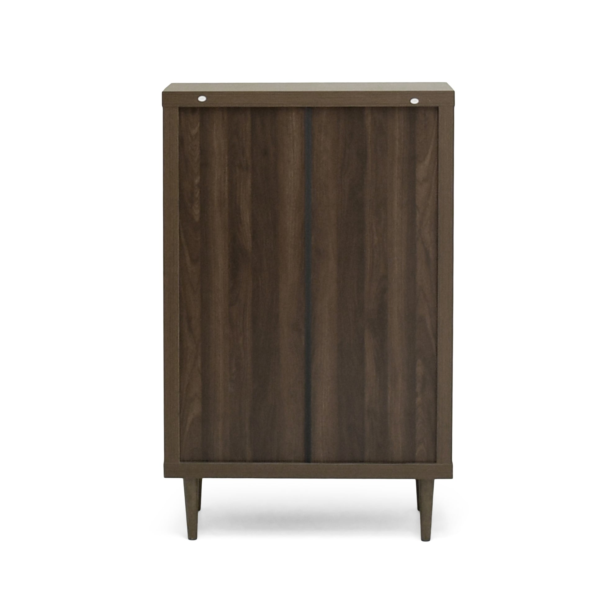 Nordic 5 Drawer Chest Walnut Mdf