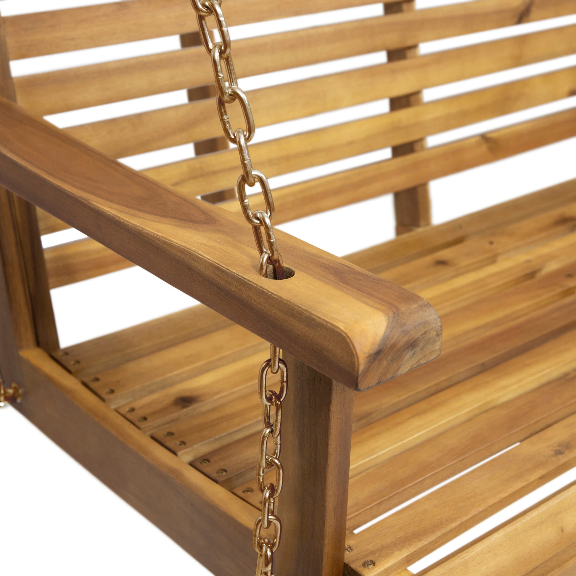 Tasmania Porch Swing Teak Acacia Wood