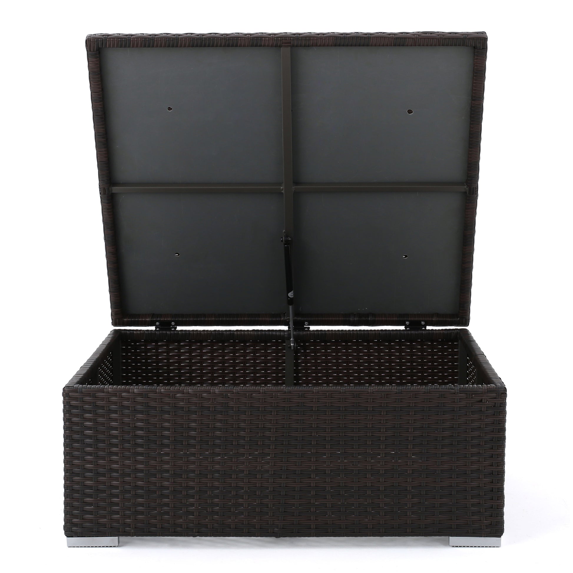 Santa Rosa Storage Coffee Table Brown Multi Rattan