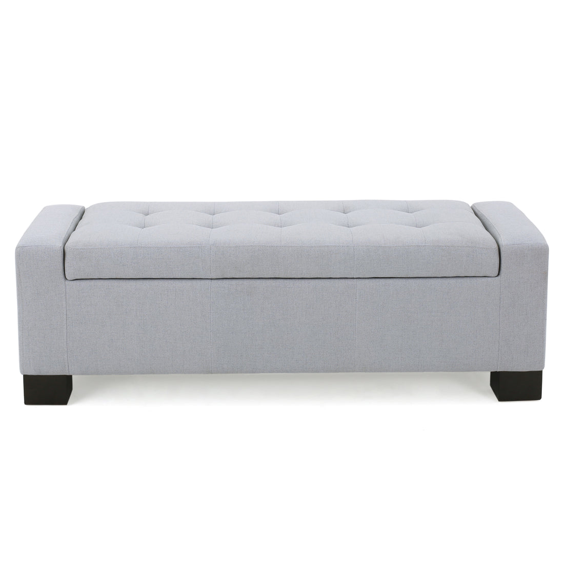 Guernsey Ottoman Light Grey Fabric