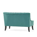 Nicole Kd Settee Teal Fabric