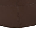 Ottoman Dark Brown Faux Leather