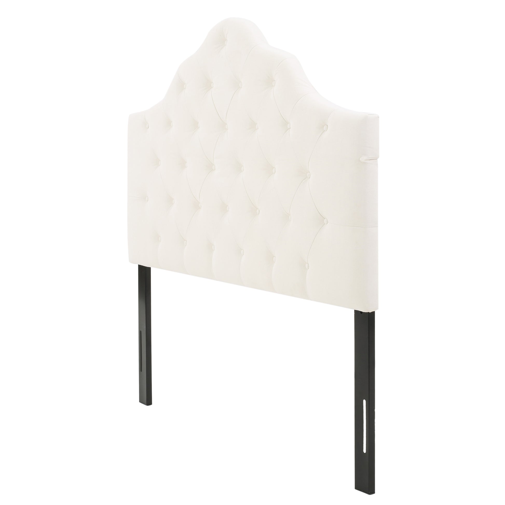 Queen & Full Sized Headboard Ivory Fabric