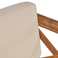 Brava Club Chair Teak Wood Waterproof Fabric