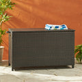 Blake Wicker Cushion Box Brown Multi Rattan