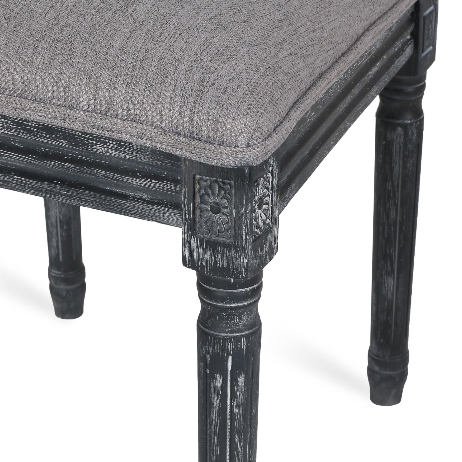 Dining Chair Grey Fabric