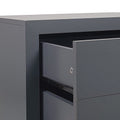 3 Drawer Chest Charcoal Grey Mdf