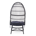 Elon Cocoon Chair Gray Pe Rattan Iron Waterproof Fabric