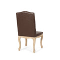 Wembley Tuft Dining Chair Set Of 2 Dark Brown Dining Chairs Pu