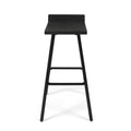 Jut Barstool Grey Black Acacia Wood